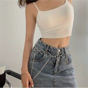 Heart chain belt adjustable size waist  accessory
